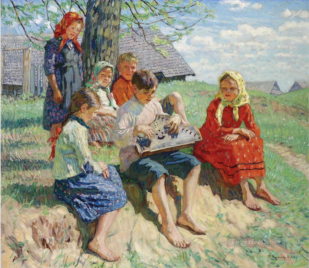 Ensayo de primavera Nikolay Bogdanov Belsky Pintura al óleo